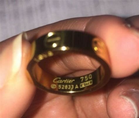 are cartier rings real gold|cartier ring 750 52833a 1t0.